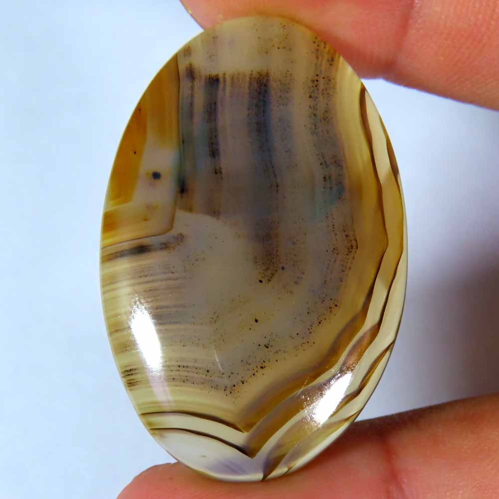 40.55Cts 100%Natural Montana Agate Oval Cabochon 24x37x5mm Loose Gemstone