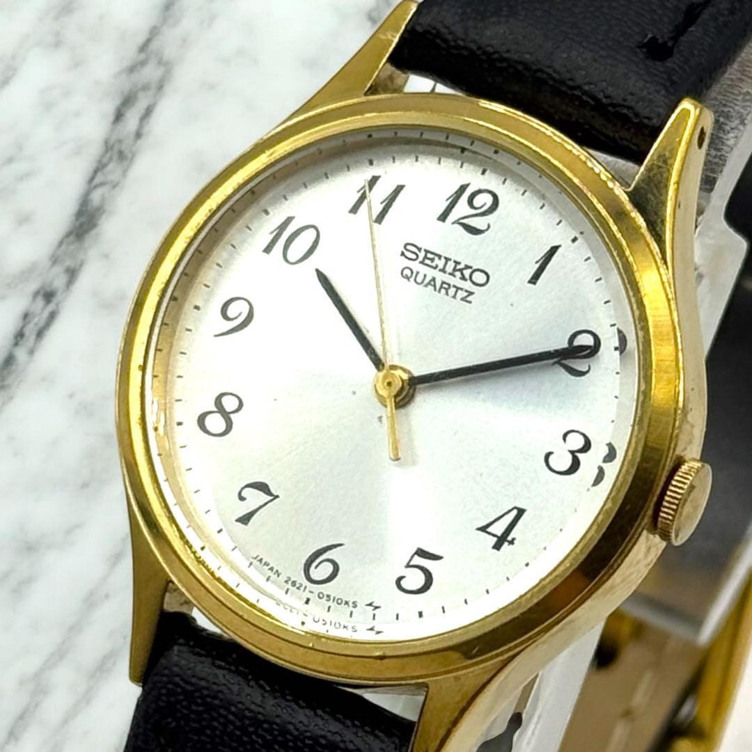 Excellent condition, fully functional SEIKO quartz watch with new battery, round