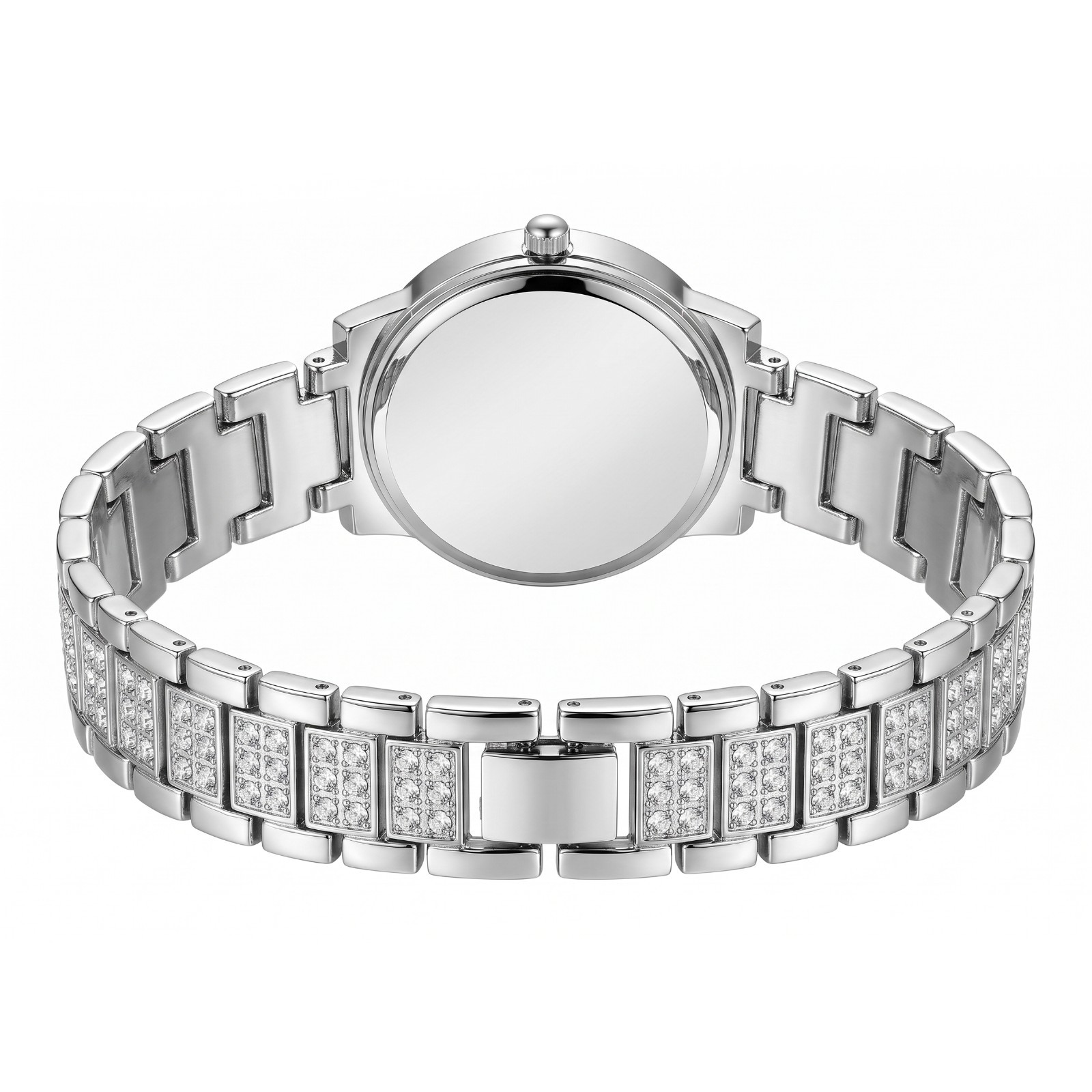 [US STOCK] Luxury Crystal Women Watch Bracelet Set Iced Out Diamond Quartz Gift