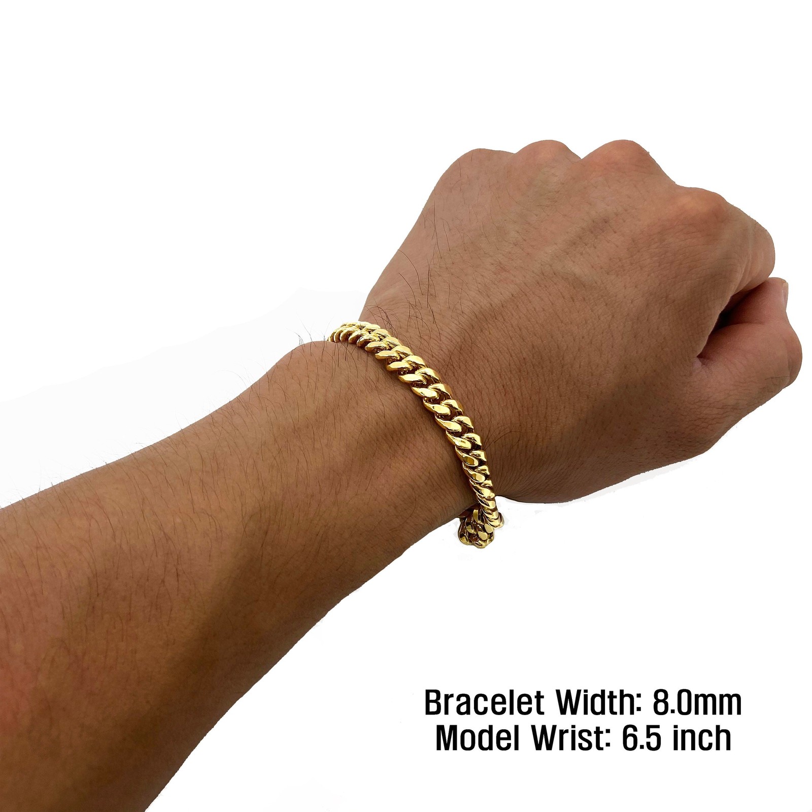 14k Gold Classic Miami Cuban Link Bracelet/Anklet (Semi-Solid & Solid)