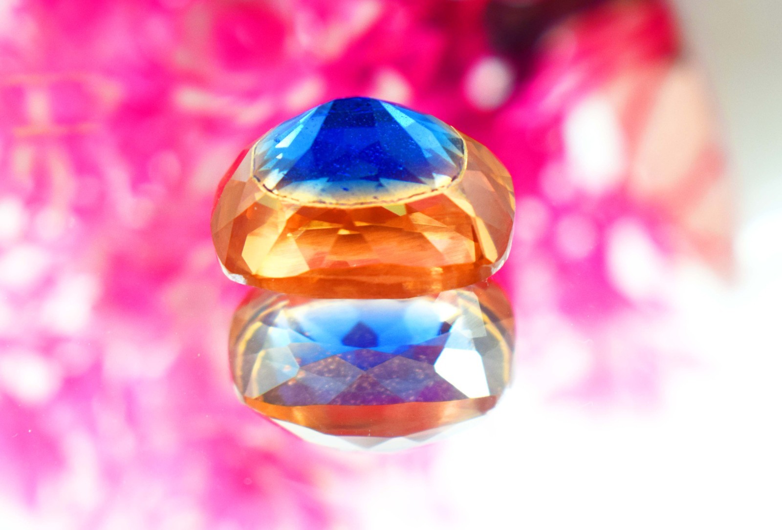 12Ct Pitambari Sapphire Bi-Color | Cushion Cut Loose Pitambari Gemstone Jewelry
