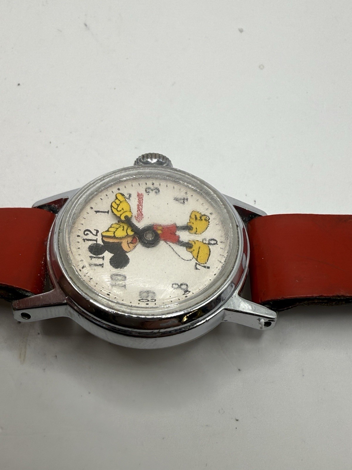 VINTAGE INGERSOLL MICKEY MOUSE CHILDREN/LADIES WATCH 24MM RUNNING OG BAND