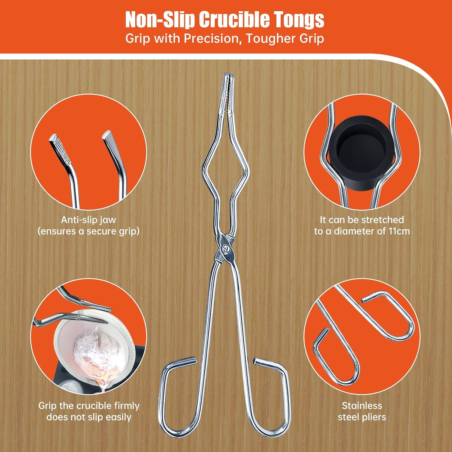9 Pieces Graphite Torch Melting Casting Kit, Includ 2 Crucible Stir Stick|Castin