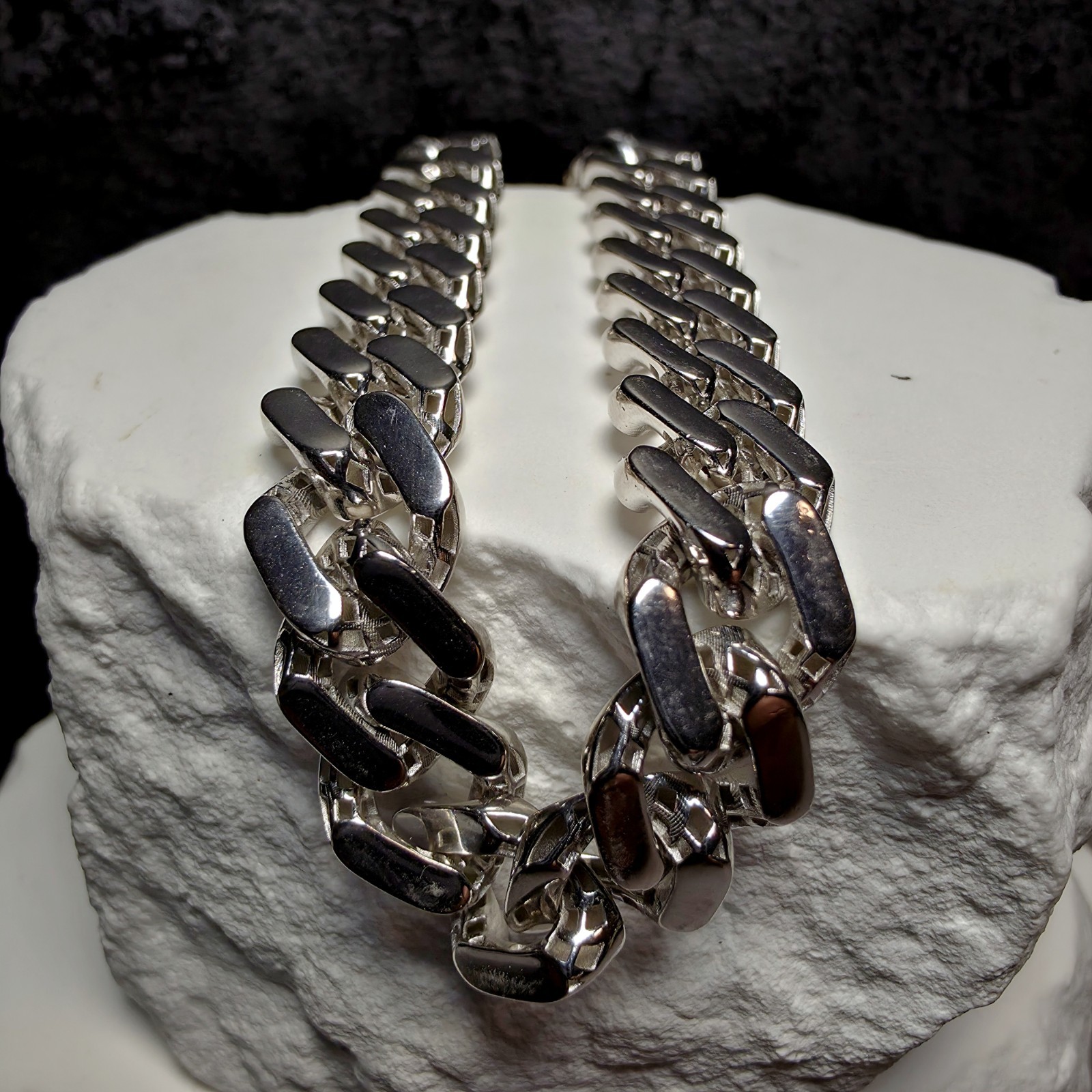 925 Sterling Silver Monaco Cuban Bracelet – 11mm, 9″, 29.5g