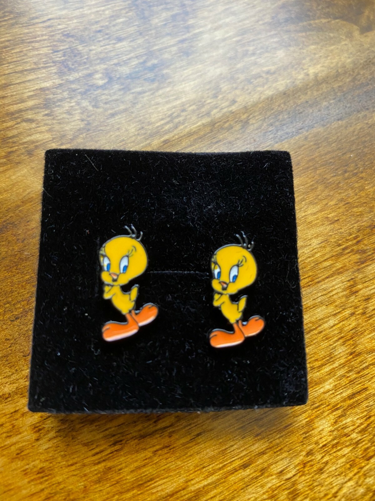 Stainless Steel Tweety Bird Stud Earrings