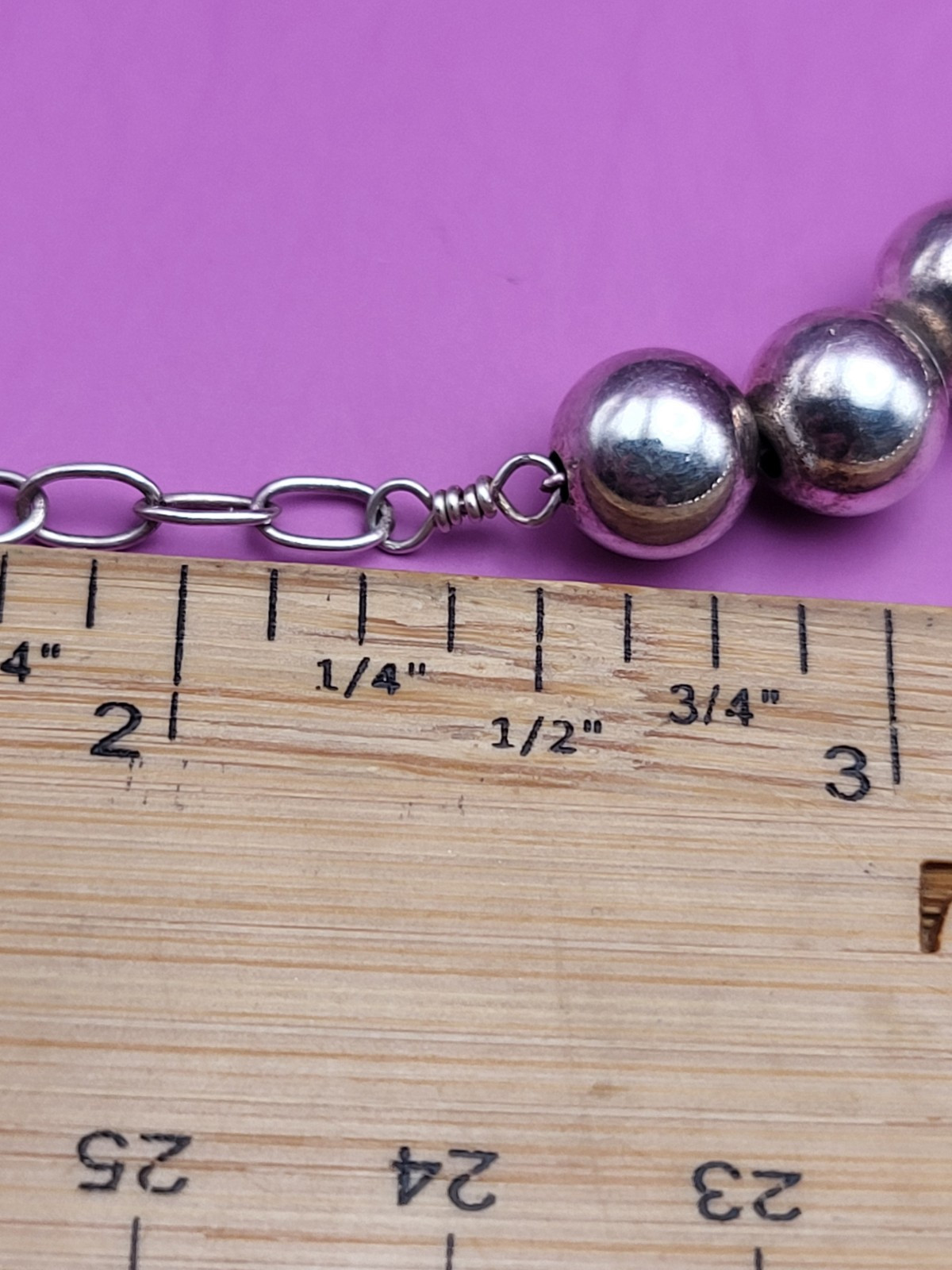 AIL Necklace Sterling Silver Pearls Approx 8mm 19″ With Adjustment Chain 32g