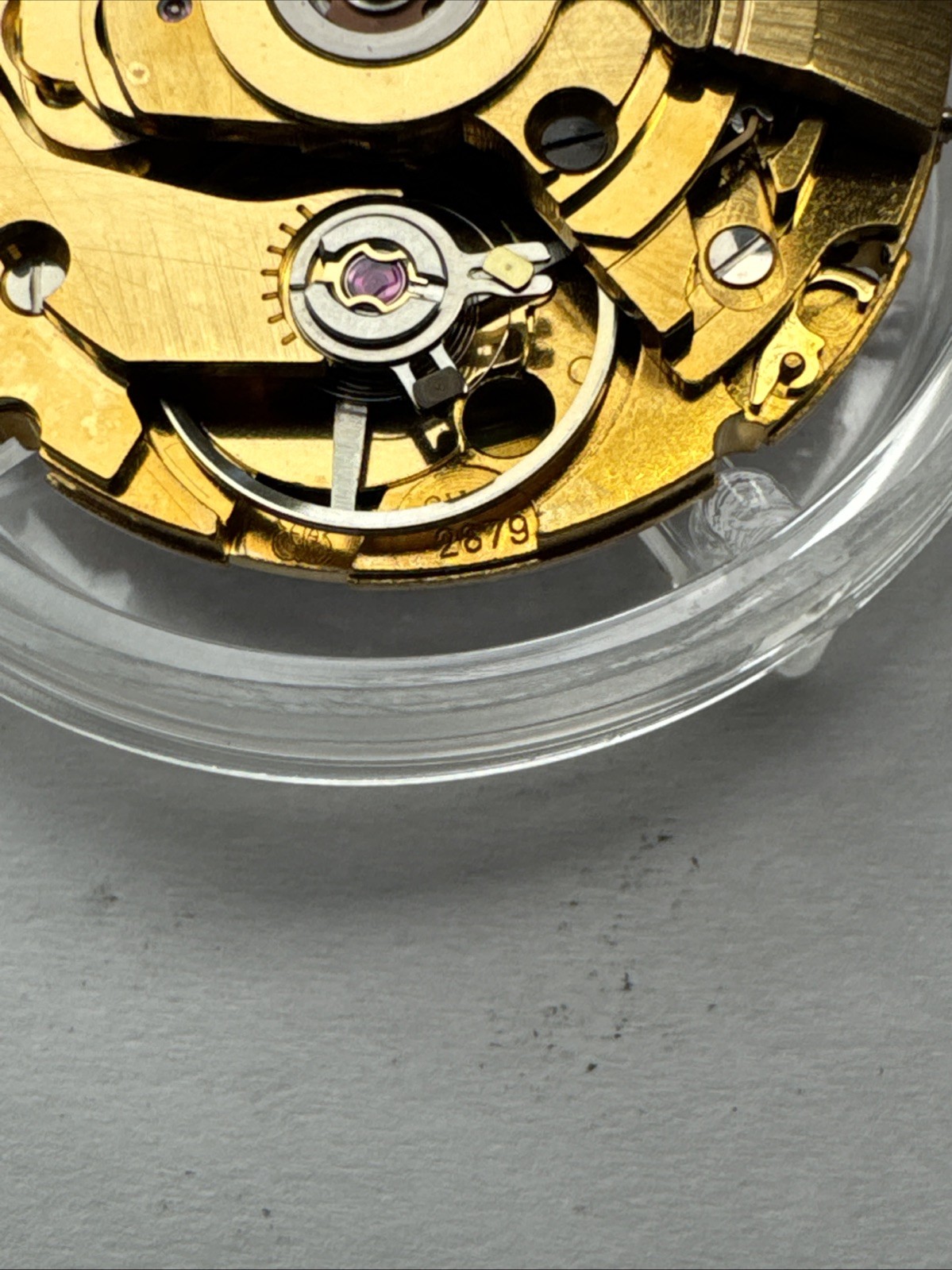 MINT ETA 2879 AUTOMATIC WATCH MOVEMENT 25 Jewel CARLEX Swiss White Day Date