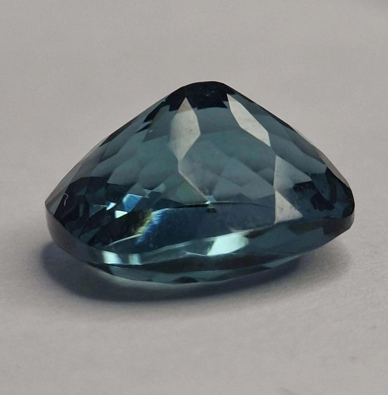 Exquisite Greenish Blue Tourmaline 10-12 Ct Natural Cushion Cut Certified Loose