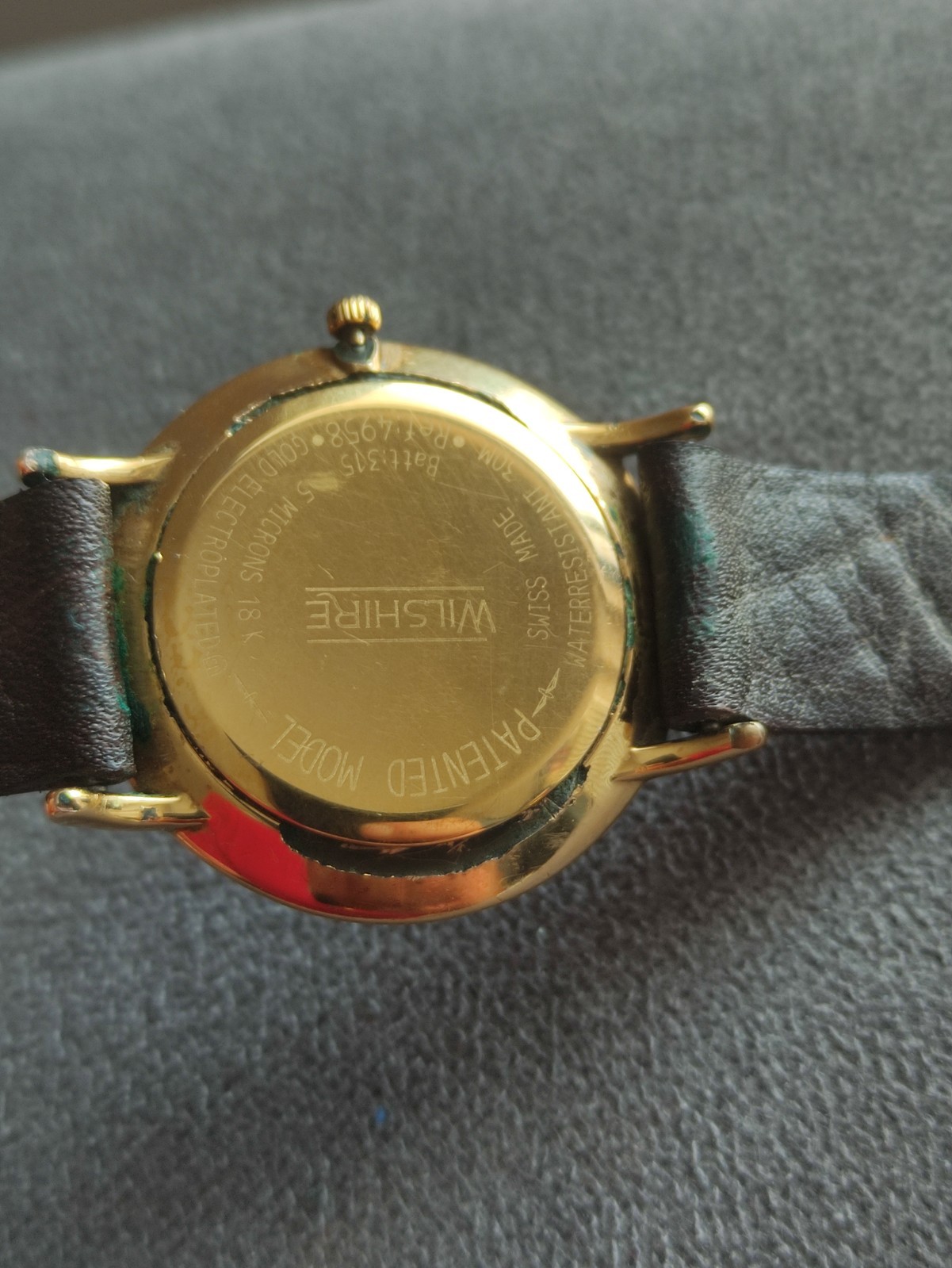 Vintage Rotary Wilshire Gents Swiss Watch 18K Gold Plated – FOR PARTS / REPAIR