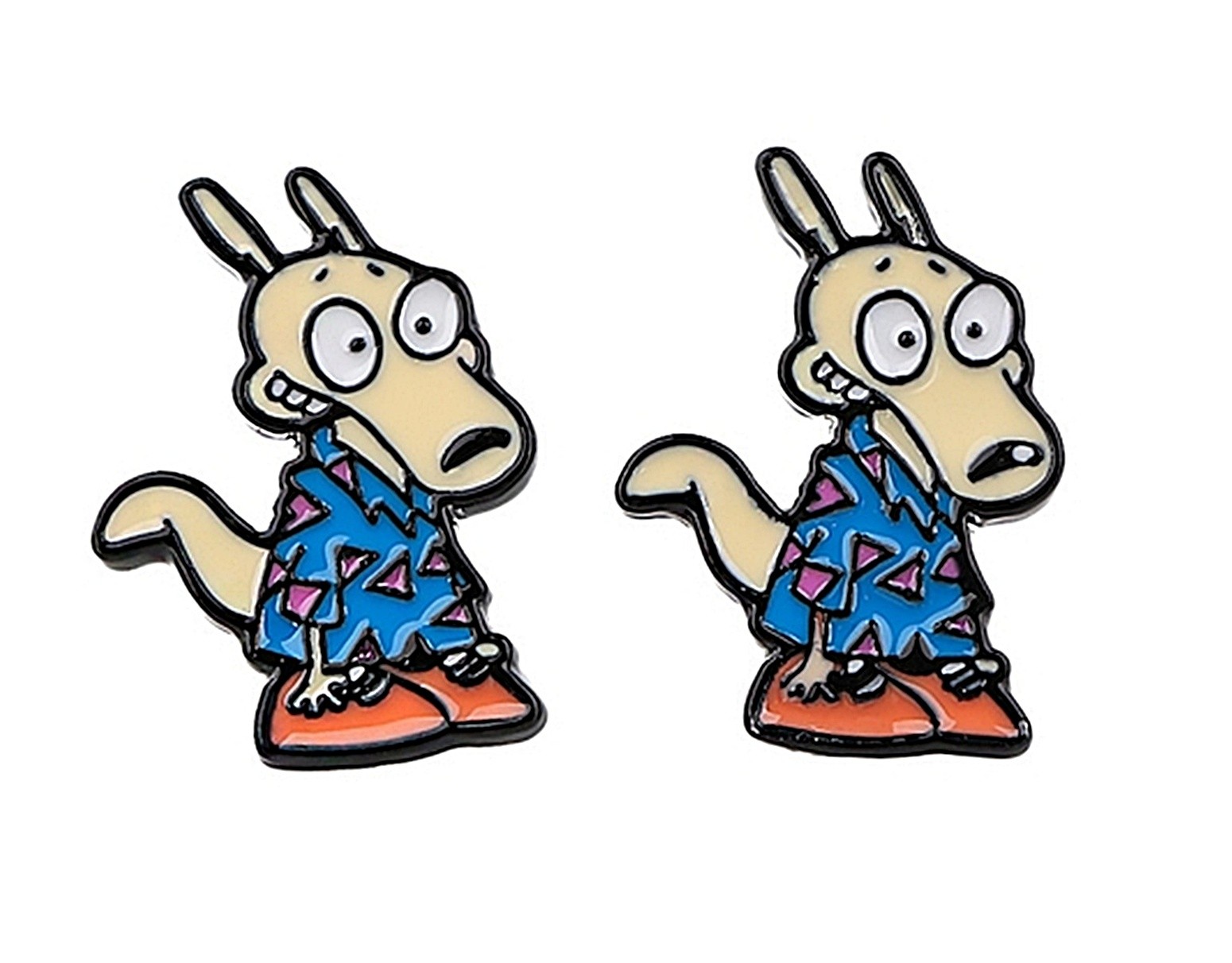 Rocko’s Modern Life Metal Enamel Stud Earrings