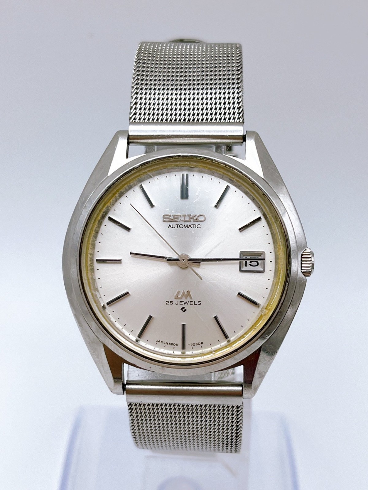 Vintage 1971 Seiko Lord Matic LM 5605-7050 25J Automatic Silver Dial