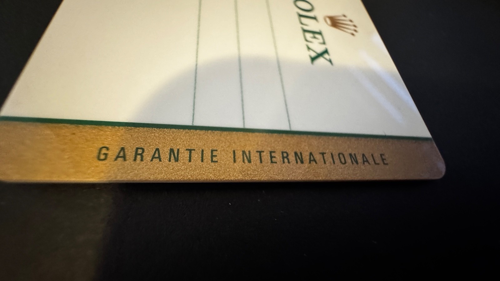 Genuine Rolex Yacht-Master 40 116621 Warranty Guarantee Card Authentic OEM Card