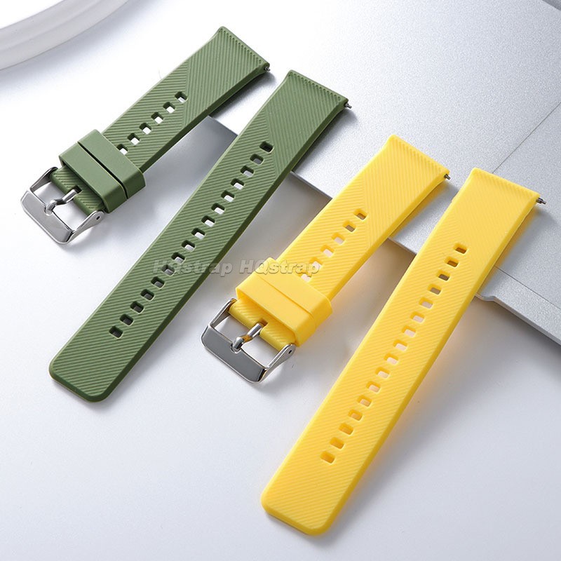 18mm 20mm 22mm Soft Silicone Watch Band Divers Replacement Strap Quick Release