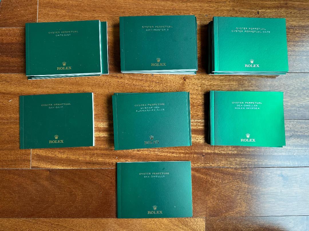 Authentic Rolex Green Booklet User Manual Many Models English