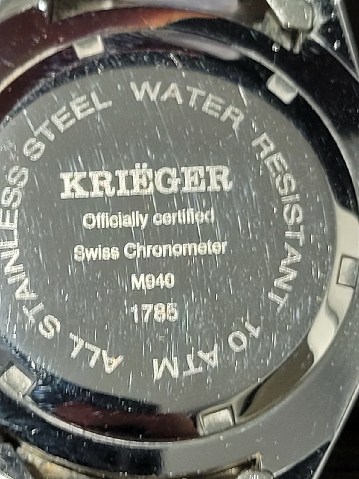AUTHENTIC KRIËGER SWISS CHRONOMETER M940 INTERCHANGEABLE BAND WRISTWATCH SET