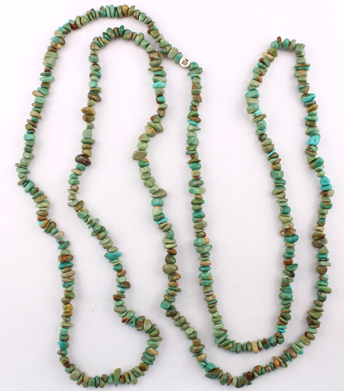 Mine Finds by Jay King Extra Long 48″ Blue Green Turquoise Nugget Necklace