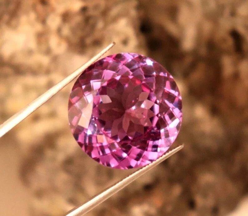 9.55 Ct Round Cut Certified Alexandrite Natural Color Changing Loose Gemstone