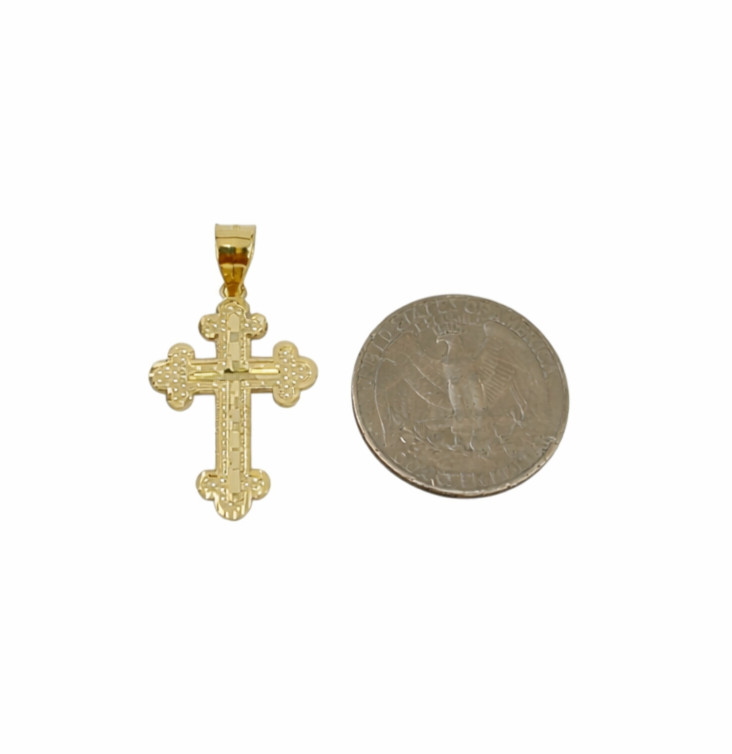Real 14K Milano Rope Gold Chain Christ Cross Charm Set 3mm 18″–26″ Necklace