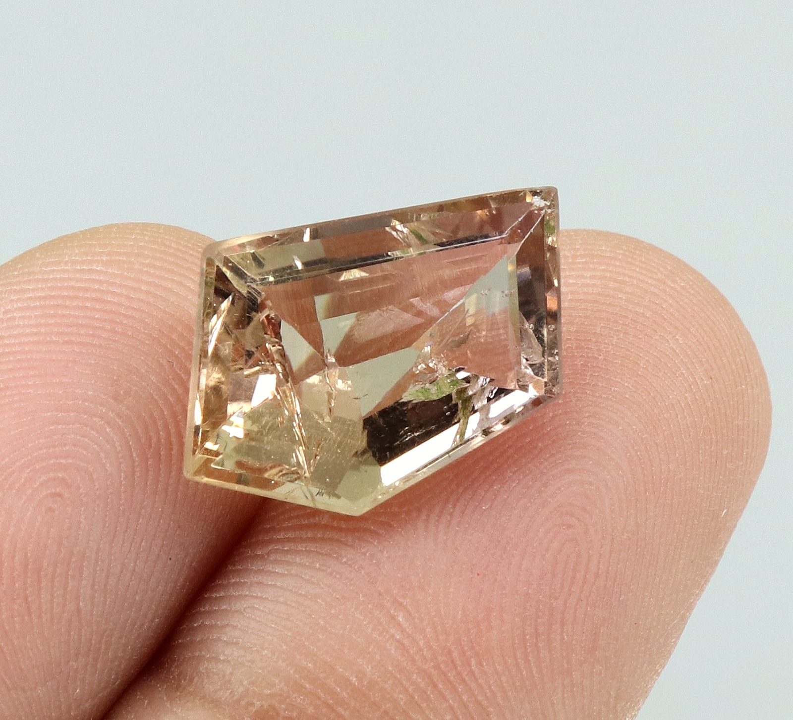 Natural Bolivia Ametrine Bi-Color 6.45 Ct Untreated Certified Loose Gemstone
