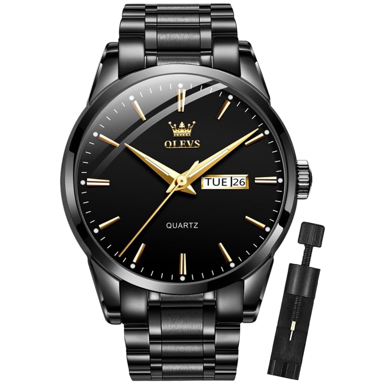 Sophisticated Gold Indexed Analog Watch for Men – Quartz Precision & Style