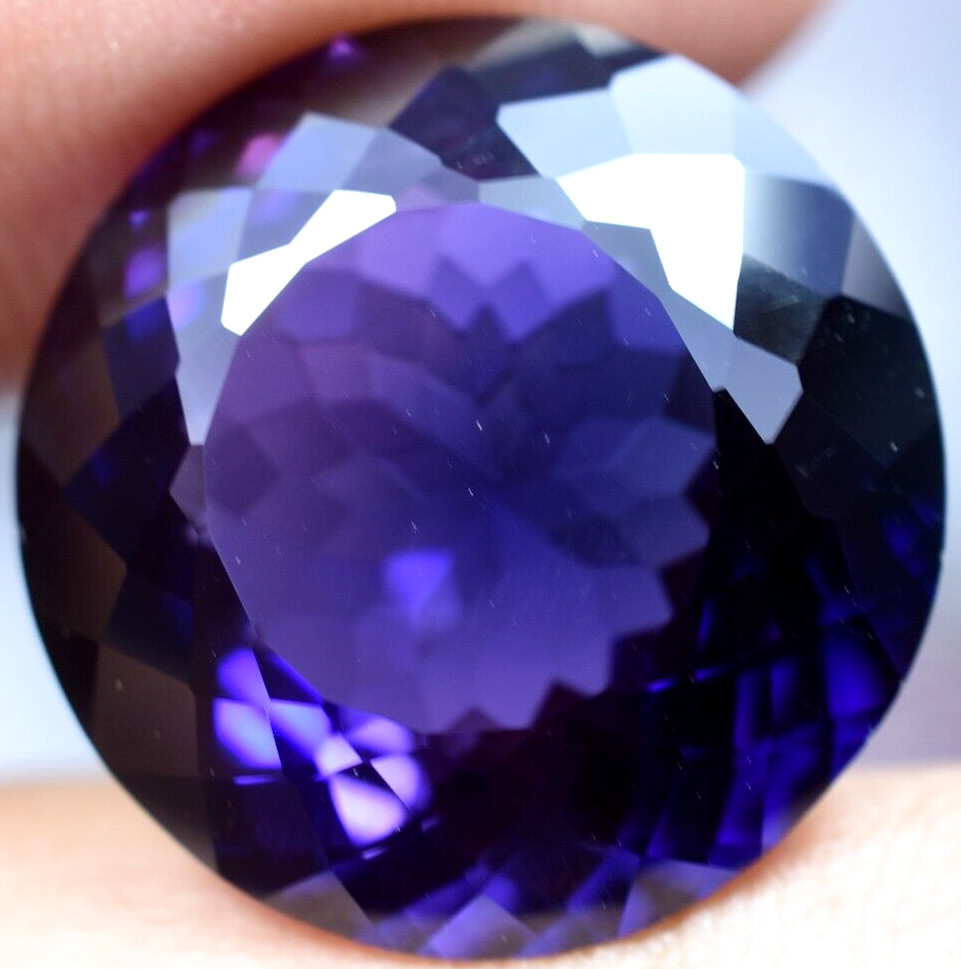Natural 28.40 Ct Boysenberry Sapphire GGL Certified fabulous Loose Gemstone