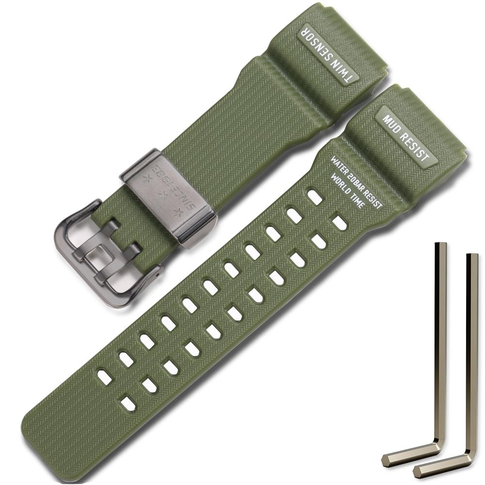 GG-1000 Resin Replacement Strap Compatible with Casio Master of G MUDMASTER G…