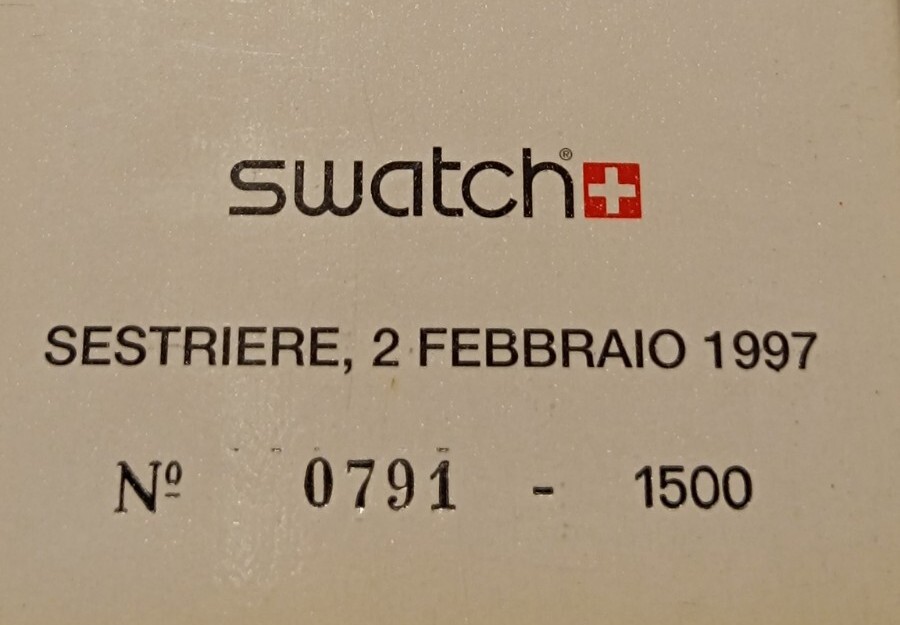 Swatch Bay Swatch SKK103PACK5 LIMITED EDITION Sestriere 1997 RARE New