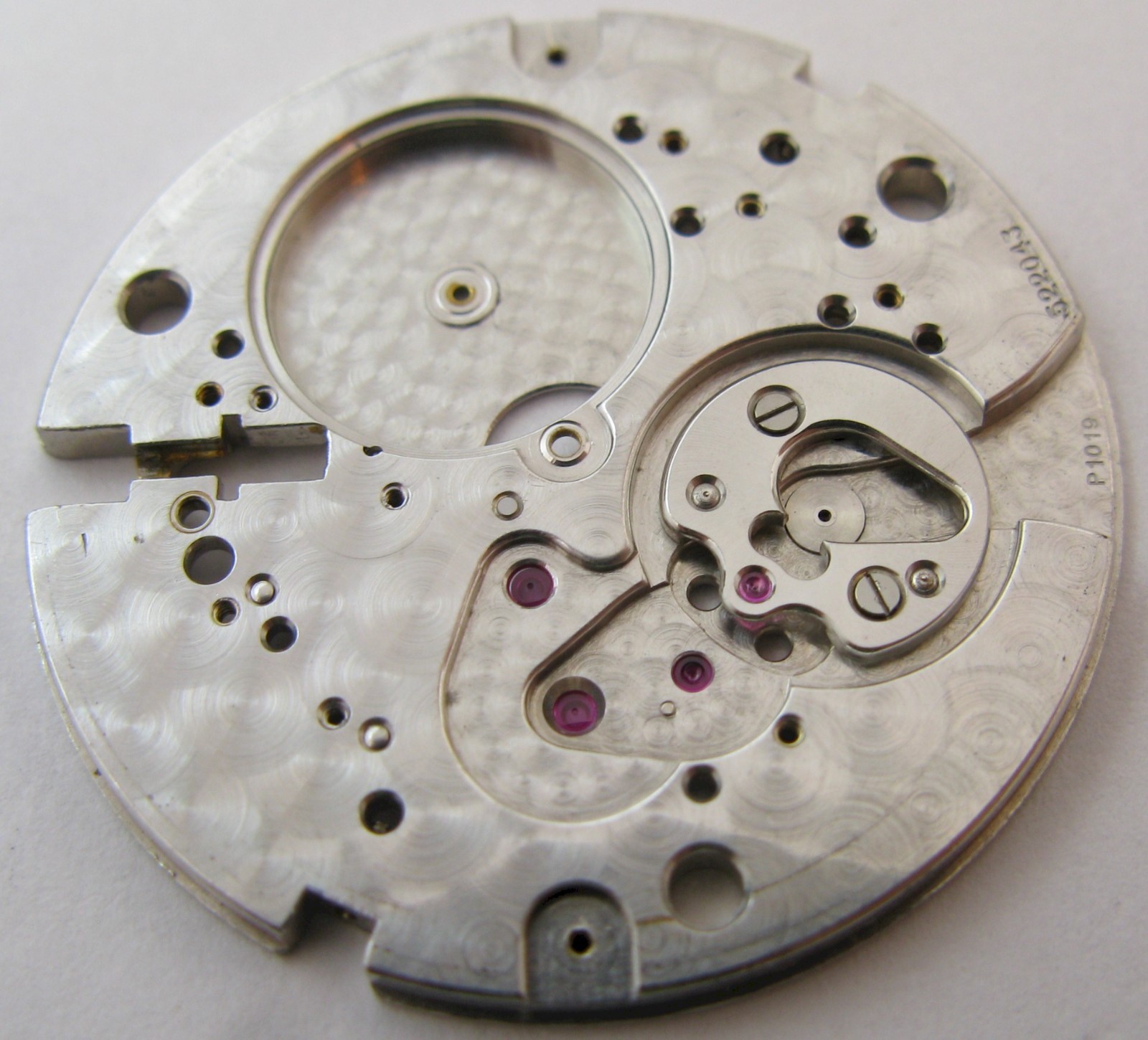 Vacheron Constantin P 1019 part: complete main plate #100