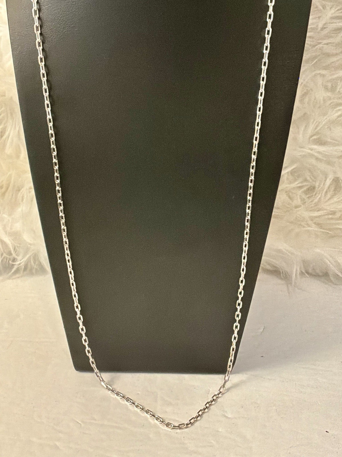 Italian 925 Sterling Silver Anchor Link 30 Inch Chain 11.9 Gram Wt