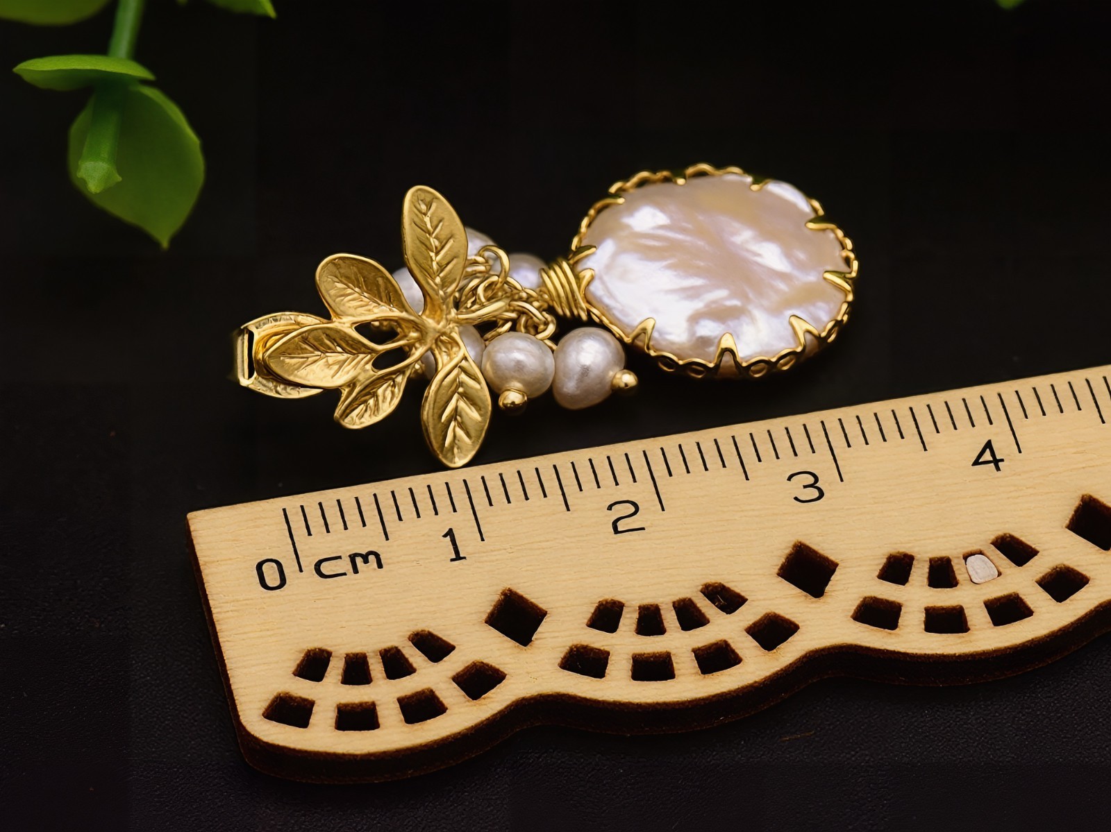 Handmade Natural Pearl Drop Dangle Earrings 925 Sterling Silver Wedding Gift