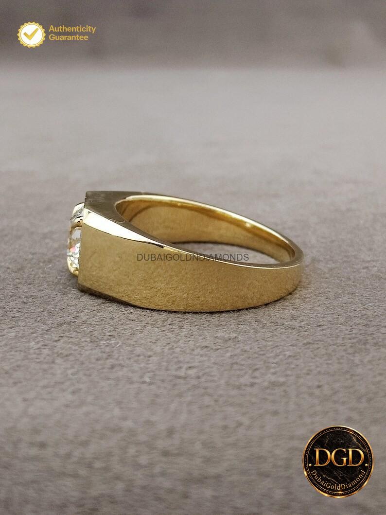 Classic & Timeless ! 2.00CT Round Natural Diamond Men’s Ring 14k Yellow Gold