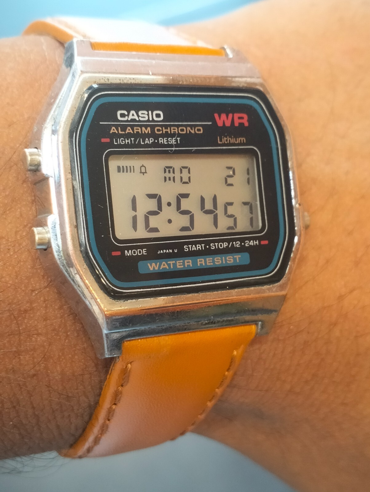 ALARM CHRONO DIGITAL QUARTZ A159W MEN’S FULL WORKING STRAP AFTER MARKET