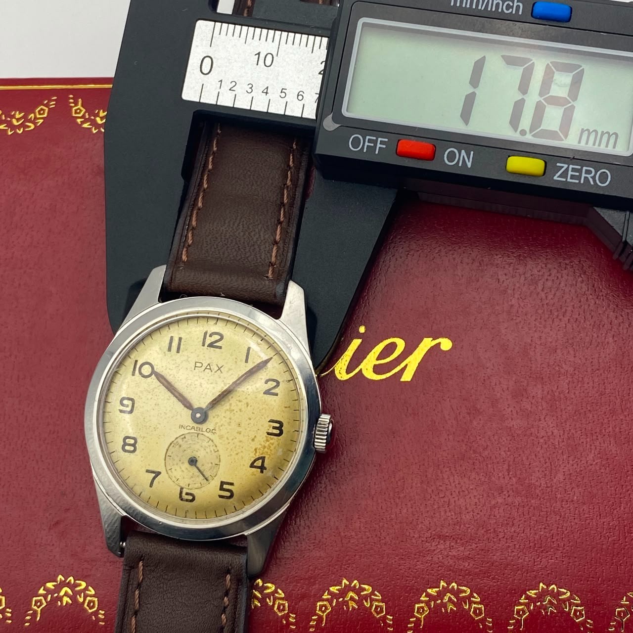 1950’s Vintage & RARE PAX French Military Watch Men’s Manual Wind Swiss Movement
