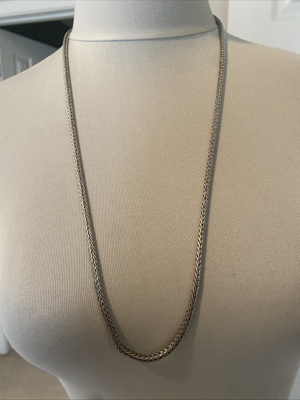 Premier Designs 15 Inch Silver Wheat Chain