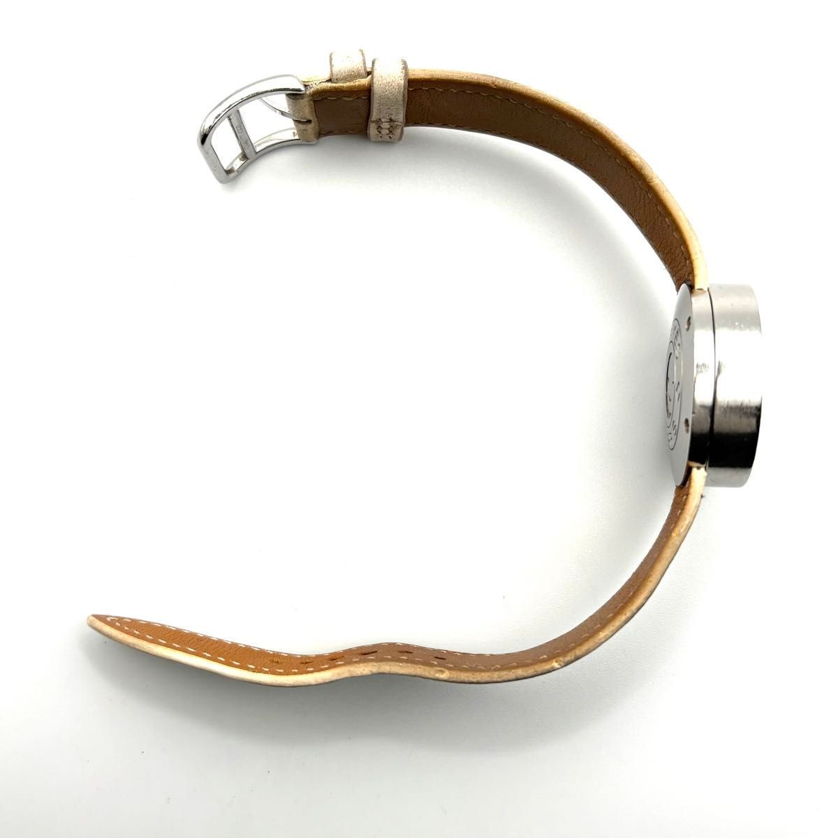 [B1P] HERMES Pass Pass PP1.410 Shell Logo Quartz Watch [x6n]