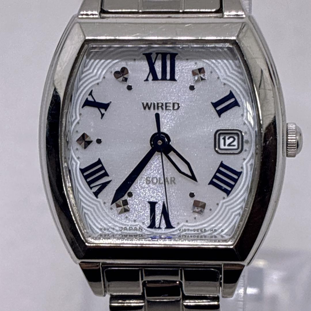 Excellent condition, fully functional SEIKO WIRED solar-powered watch with rhine