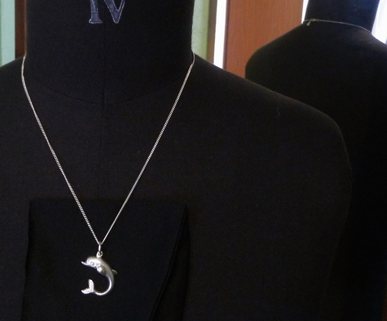 Sterling Silver Necklace with Pendant – Dolphin – 925 Silver Hallmarked