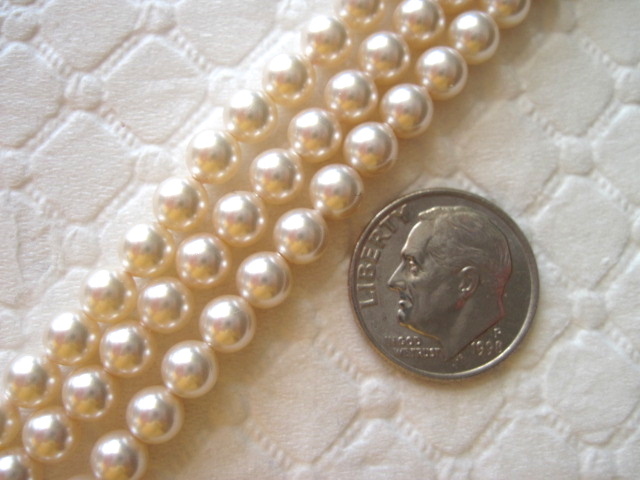 50 pc SWAROVSKI CRYSTAL 5mm CREAMROSE Loose PEARLS 5810 BEADS, Bridal, Wedding