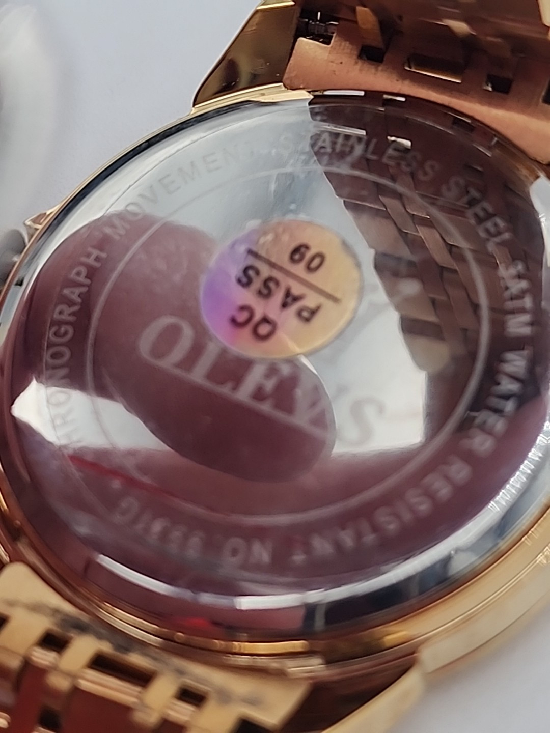Olevs Mens Luxury Watch Gold 9931G