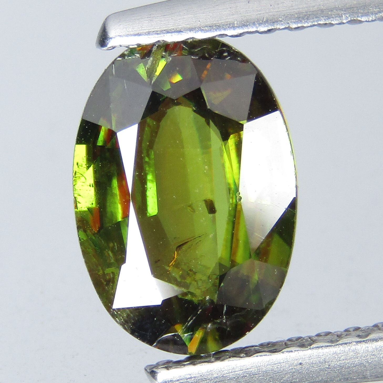 1.66Cts Natural Genuine Firing Sphene Titanite Oval Shape 9.5×6.5mm Loose Gem