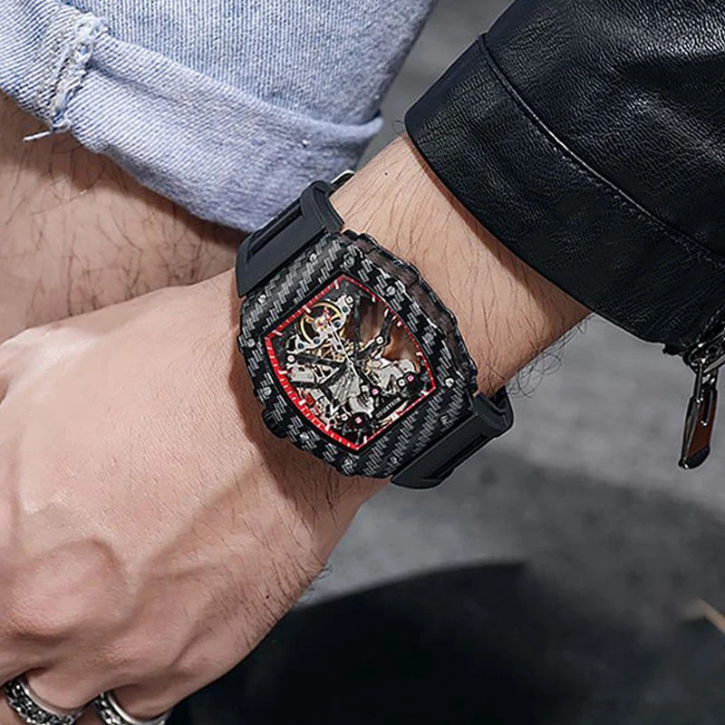 Men’s Automatic Skeleton Mechanical Watch Luxury Casual Business Fashion