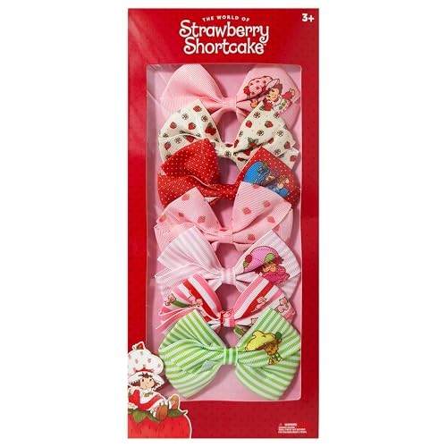 Strawberry Shortcake Alligator Hair Clips for Kids – 7-Pack Non-Slip 4-Inch