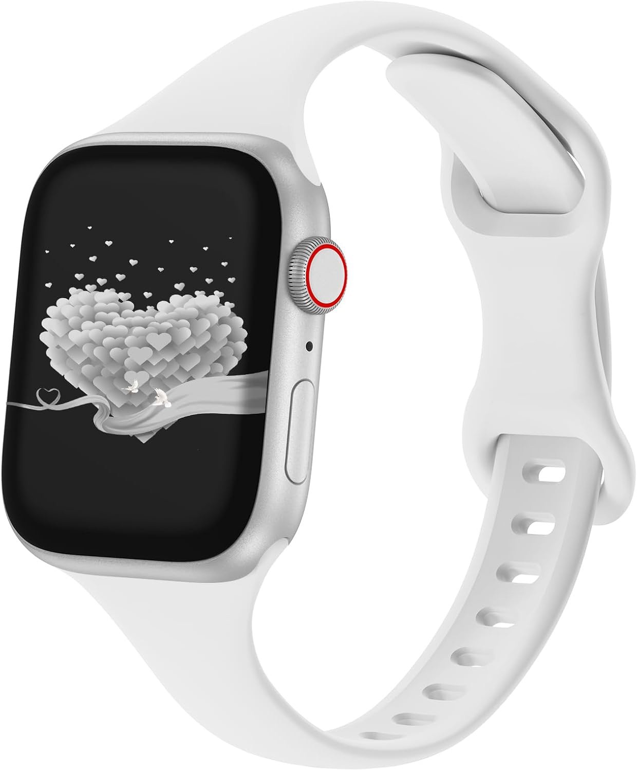 2 for 1 Silicone Sport Band for Apple Watch Series 11, 10, 9, 8, 7, 6, 5 – 1, SE