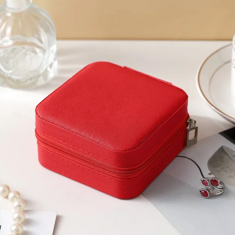 Mini Jewelry Travel Case, Small Portable Jewelry Organizer Box Portable Display