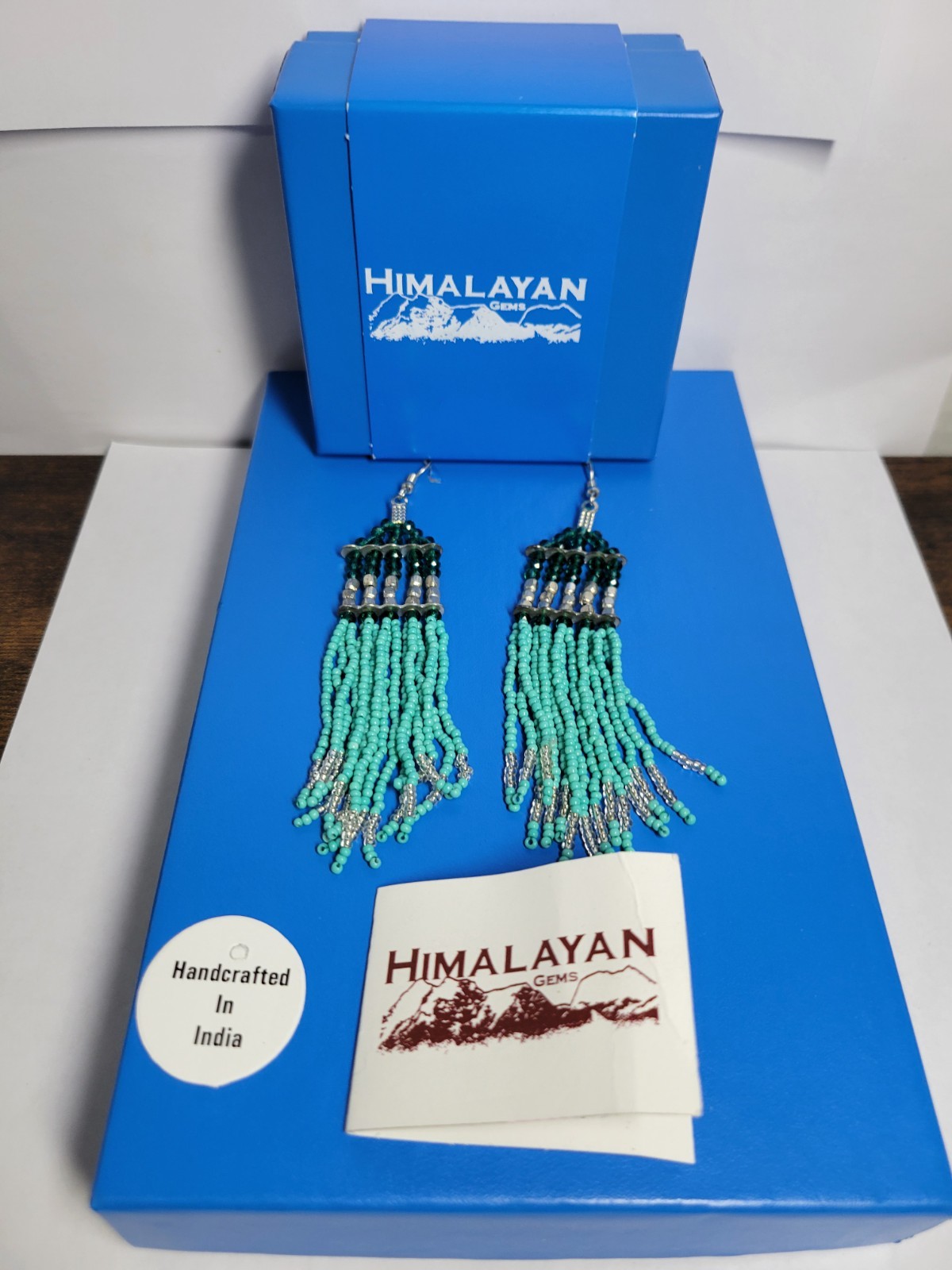 Himalayan Gems Sterling Silver Tassel Earrings