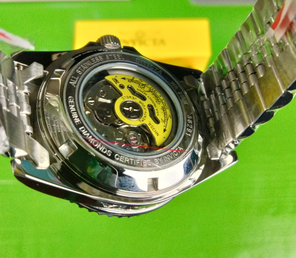 Invicta Pro Diver 38291 Diamond Automatic Watch 42 mm Steel 287 Diamonds WR 200M