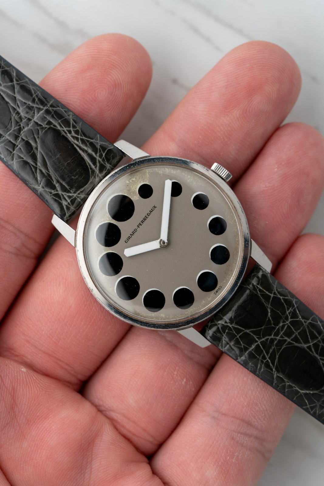 Girard Perregaux “Playboy” Moon Lunar Dot Dial Ref. 9034 FG