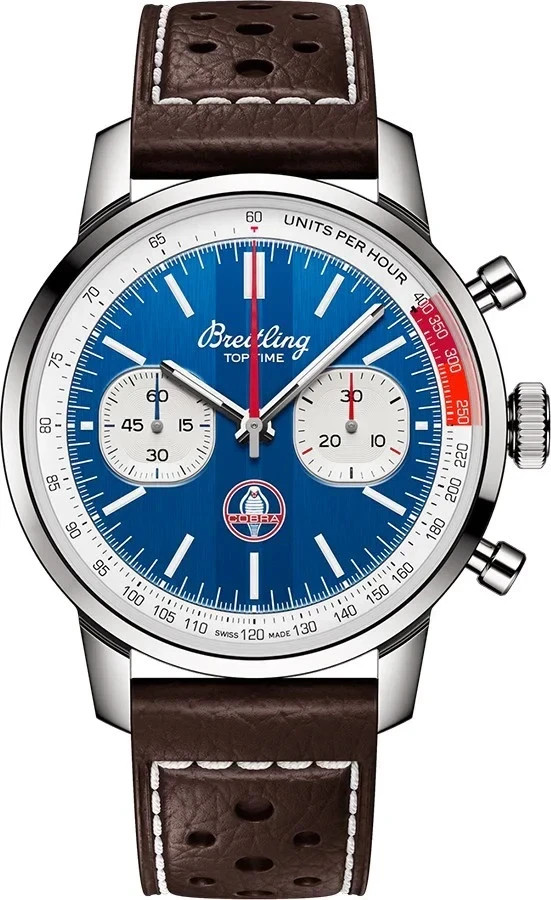 Breitling Top Time Blue Dial Stainless Steel Shelby Cobra Men’s Watch AB0176