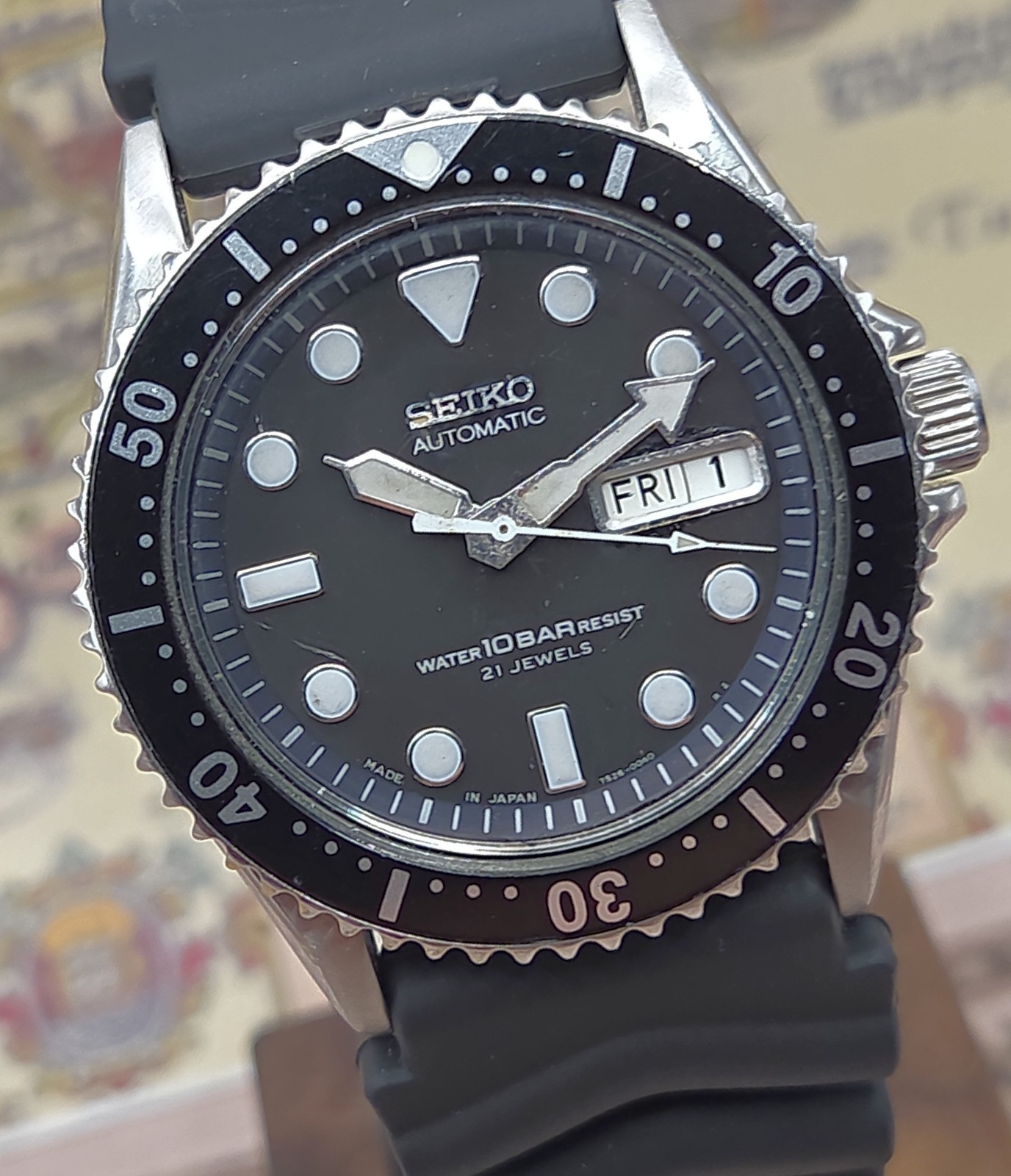 Seiko Mens Automatic Watch SKX031 Scuba Divers 100M 7S26-0040 May 1999 SEIKO BOX