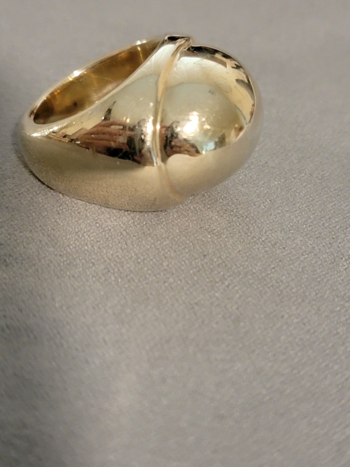 Silver Dome Ring Vermeil 925 Sterling Silver By RCI Sz 6.5
